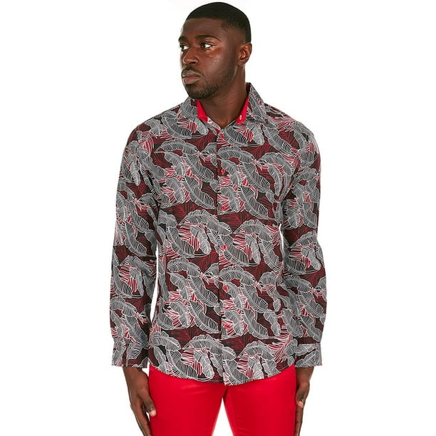 Coolred-Men Arabia Islamic Classic Fit Button Down Shirt Outfit Coolred-Men Arabia Islamic Classic Fit Button Down Shirt Outfit